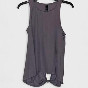 Yogalicious Plum Frost Active Tie Back Sleeveless Shirt - Size S